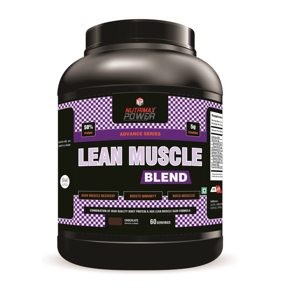 Lean Muscle Blend 3kg Nutri Max Power 4325